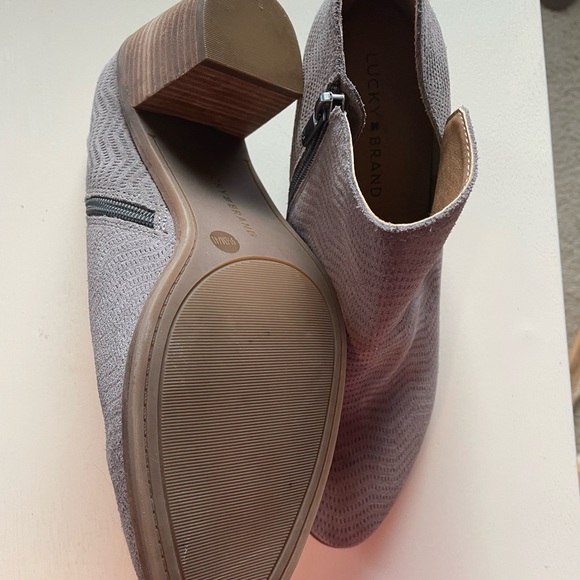 Lucky Brand suede booties - like new - Picture 4 of 5